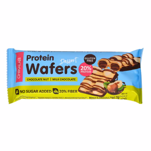 Chikalab Protein Wafers Chocolate Nut Milk Chocolate 40 g 1