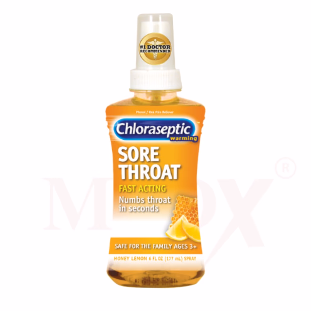 Chloraseptic Sore Throat Spray 177ml - Warming Honey Lemon