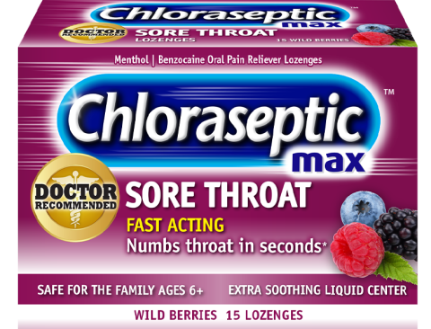 Chloraseptic Lozenge Max Wild Berry 15s