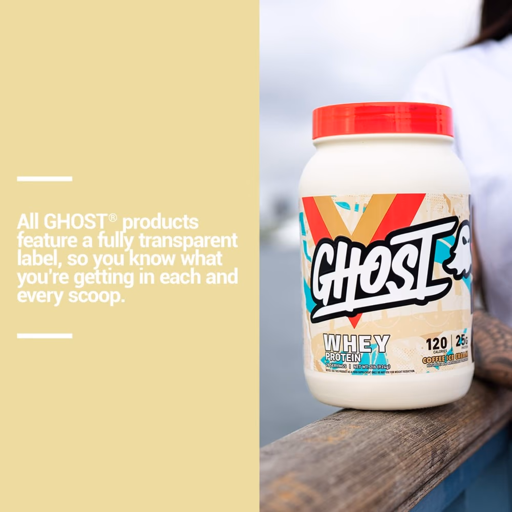 Ghost Whey Protein Powder Coffee Ice Cream - 28 Servings 3