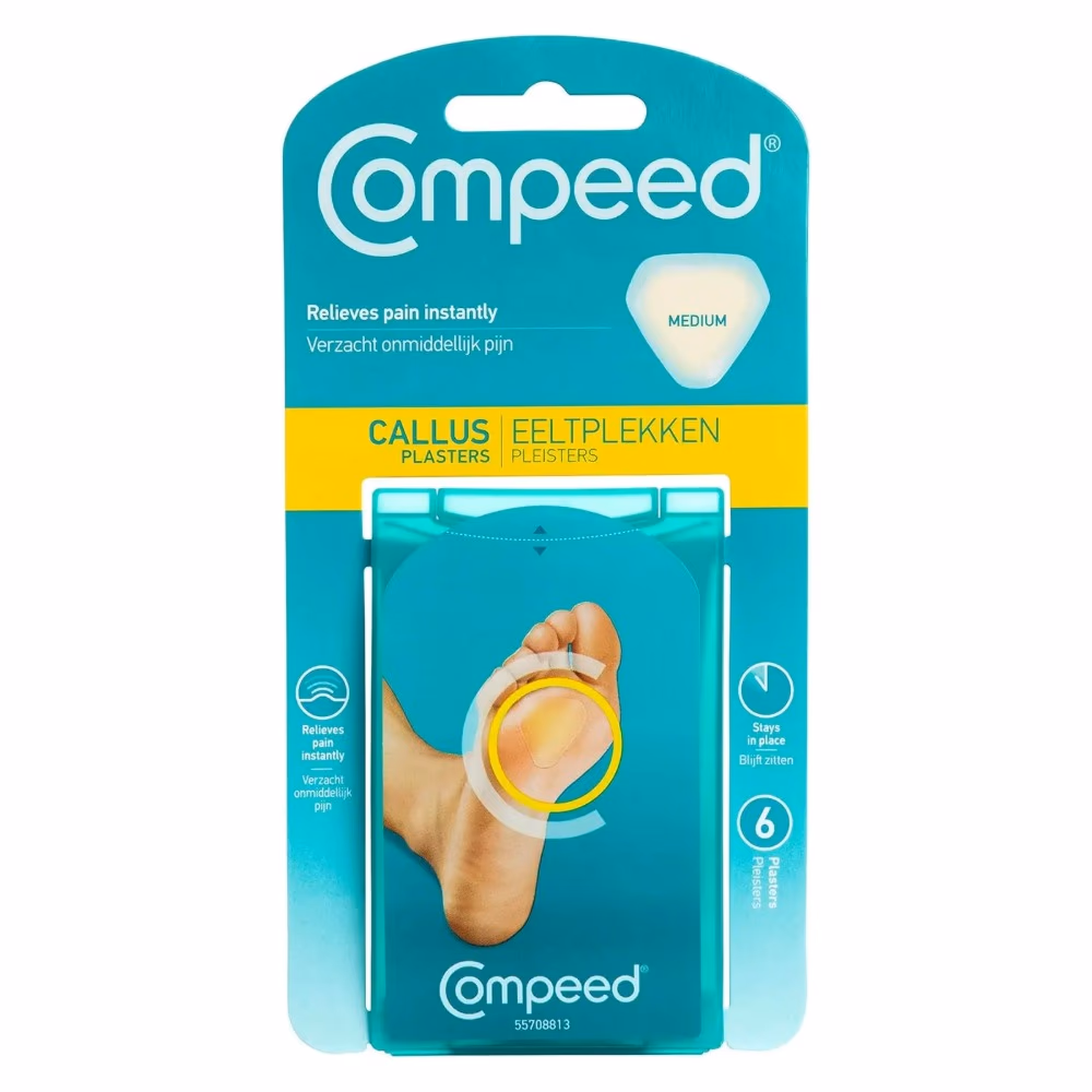 Compeed Callus Plasters - Medium Size - Pack of 6