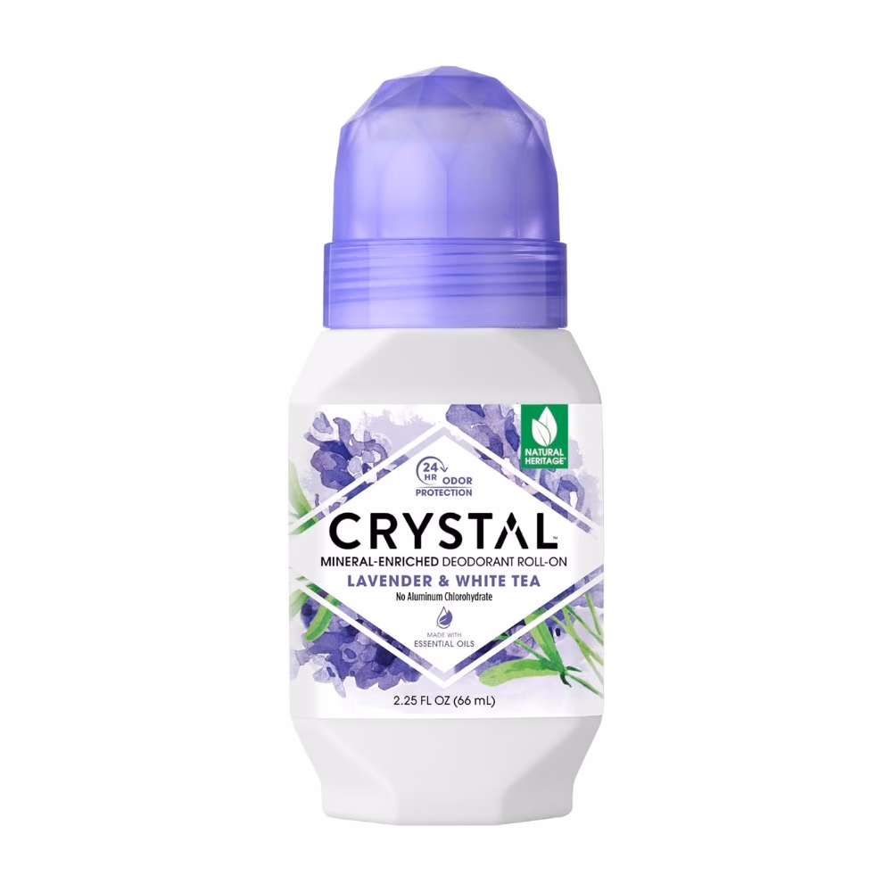 Crystal Deo Roll-On Lavender & White Tea 66ML