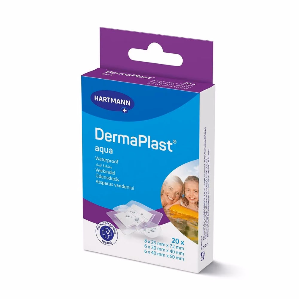 Dermaplast Aqua Plaster Mixed Size 20s