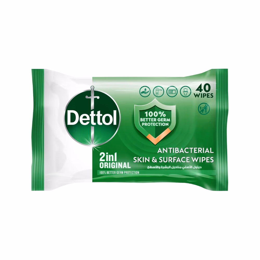 Dettol Anti-Bacterial Original Wipes - 40s
