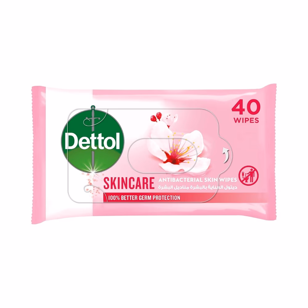 Dettol Anti-Bacterial Skincare Wipes - 40s 1