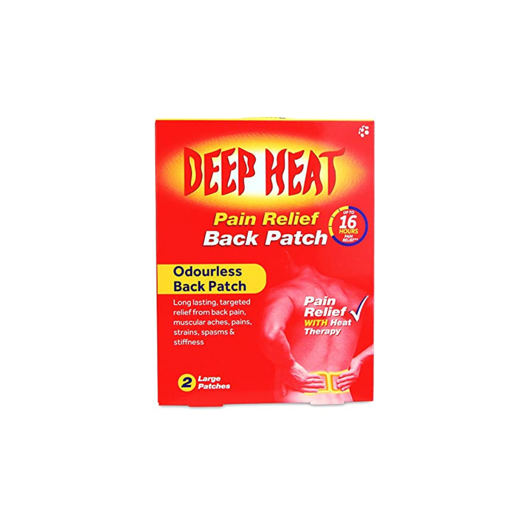 Deep Heat - Pain Relief Patches, For Muscular Aches, Pain & Stiffness 2 Patches 1