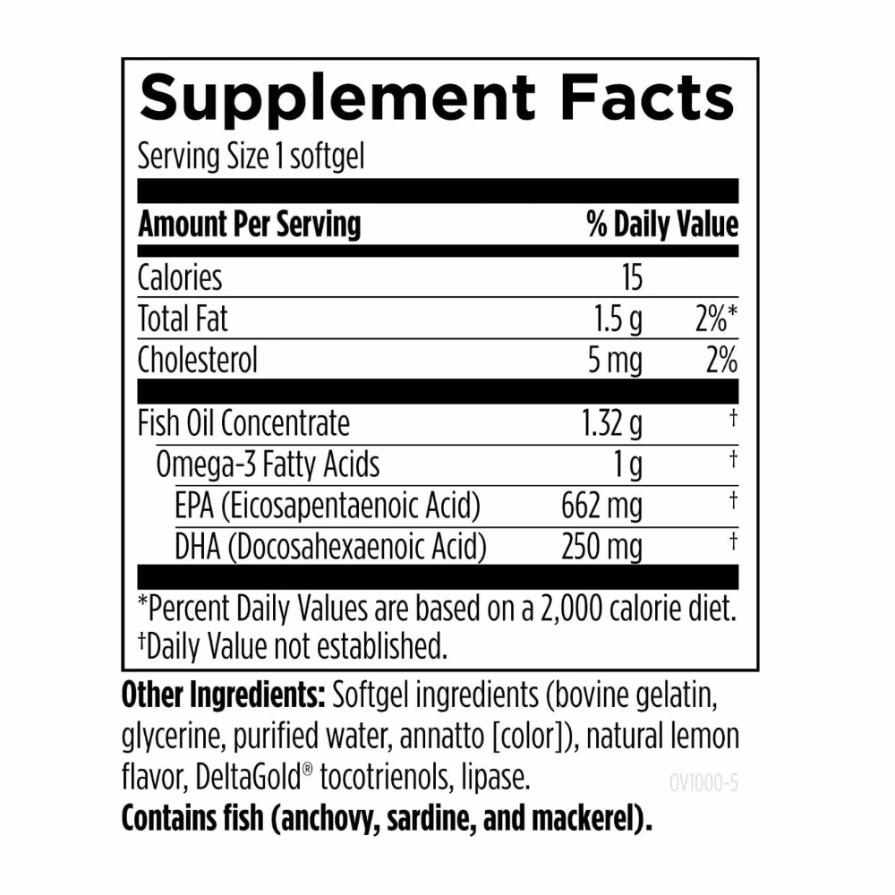Designs for Health OmegaVail TG1000 1000mg -60 Softgels 2