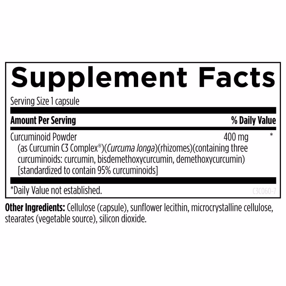Designs for Health C3 Curcumin Complex – 60 Capsules 3