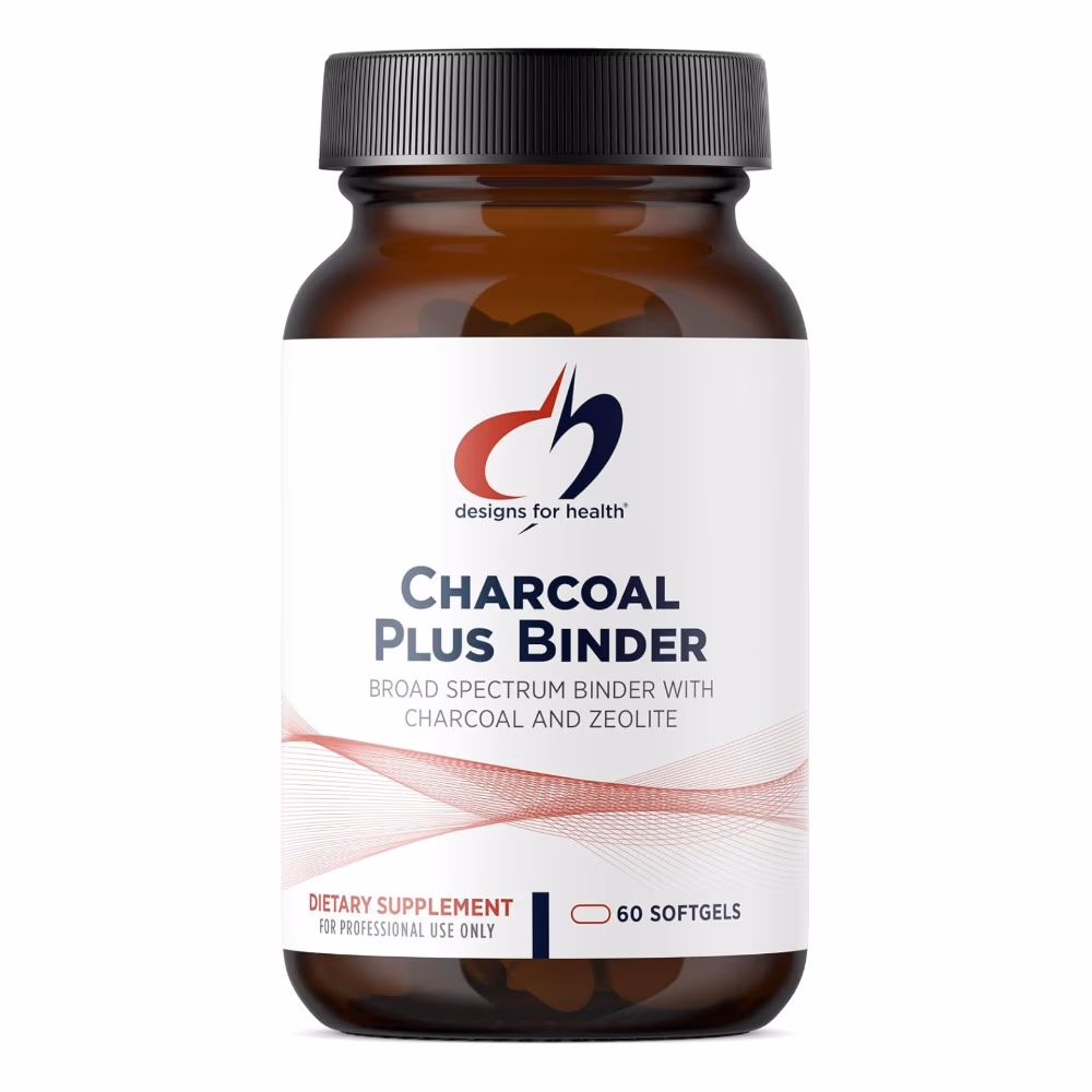 Designs for Health Charcoal Plus Binder - 60 Softgels 1