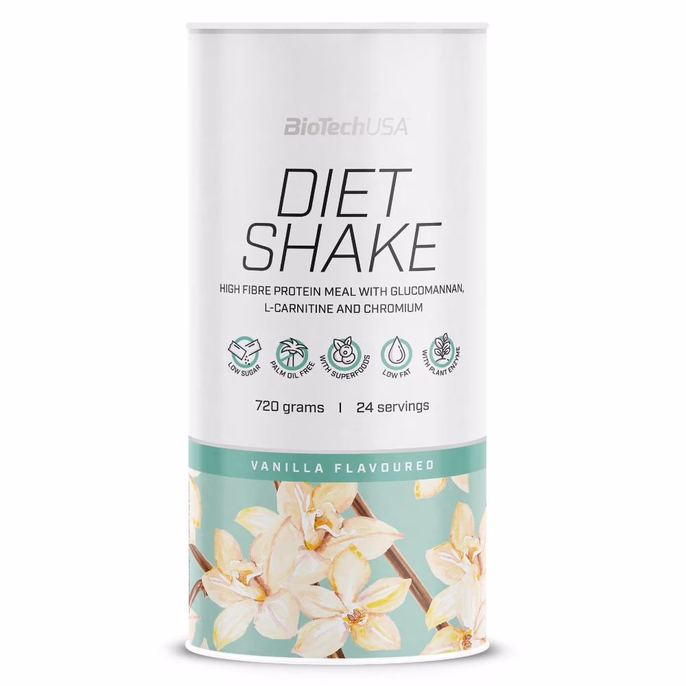 BioTechUSA Diet Shake Vanilla 720g– Meal Replacement Shake for Weight Management