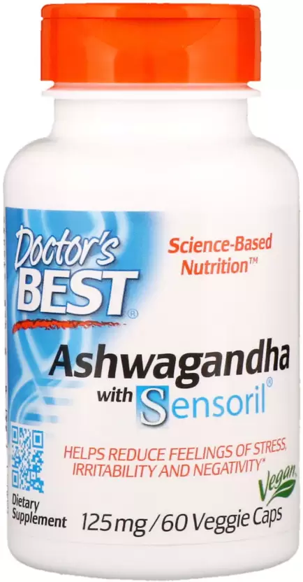 Doctor's Best Ashwagandha 125mg 60 Capsules 1