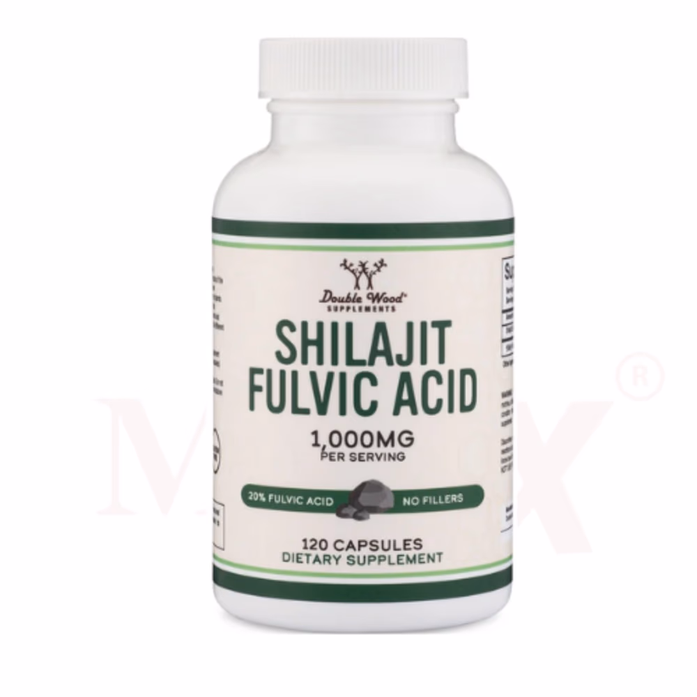 Double Wood Shilajit Fulvic Acid 1000mg ( 120 Capsules)