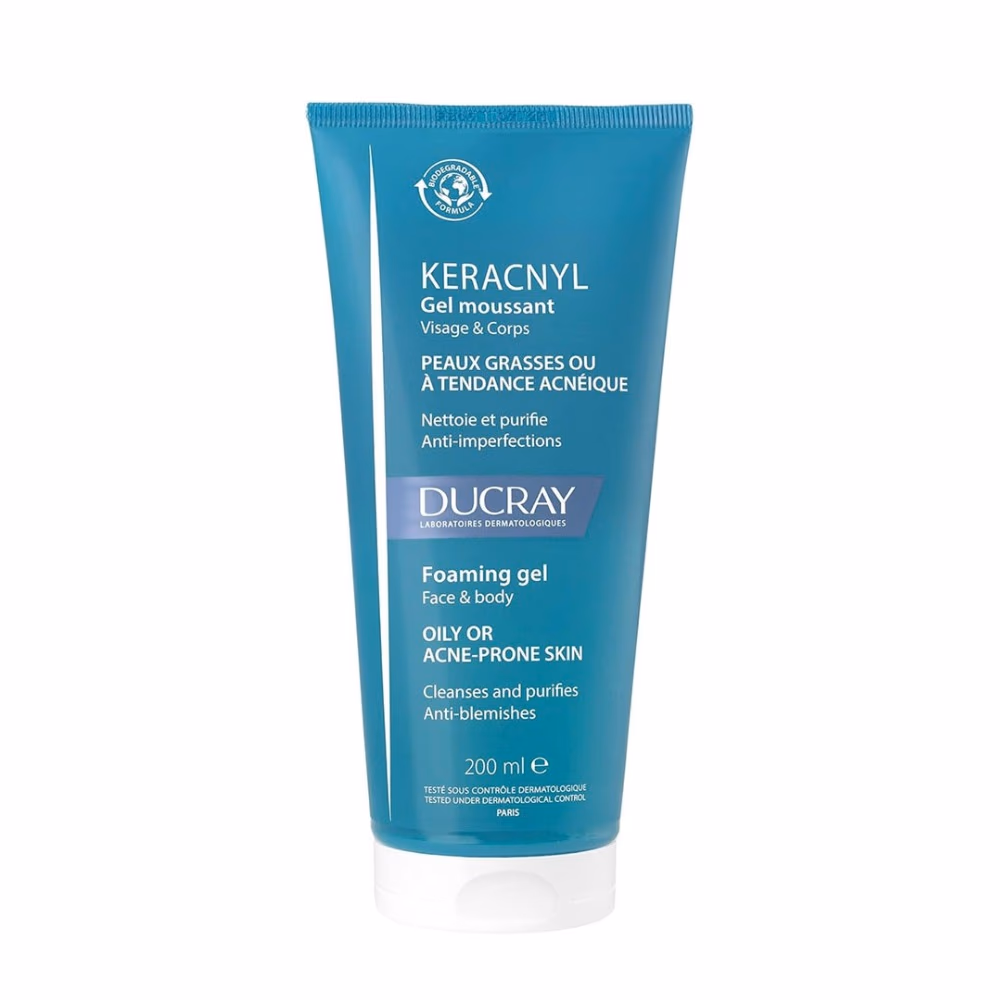 Ducray Keracnyl Foaming Gel Oily Skin - 200ml 1