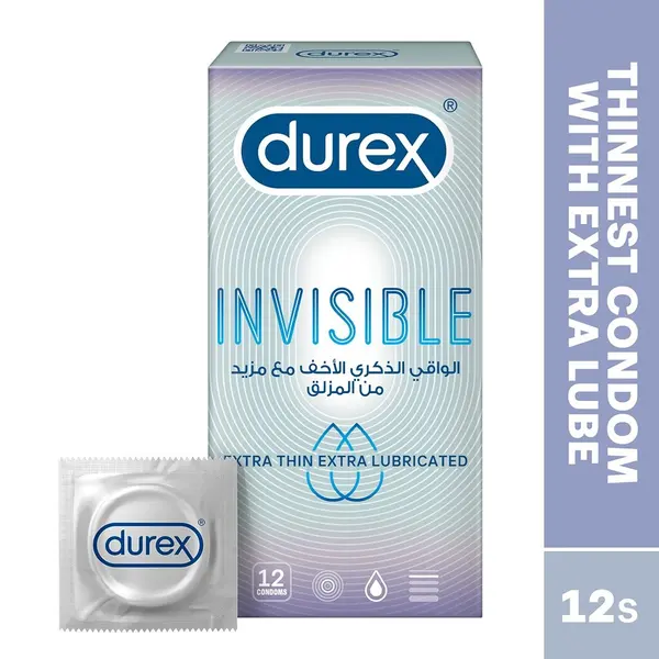 Durex Invisible Extra Lubricated 12S 1