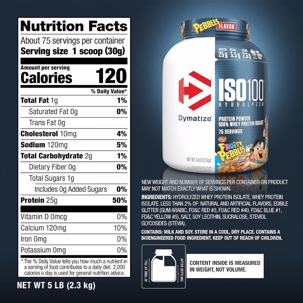 Dymatize ISO 100 Whey Fruity Pebbles 5lb 4