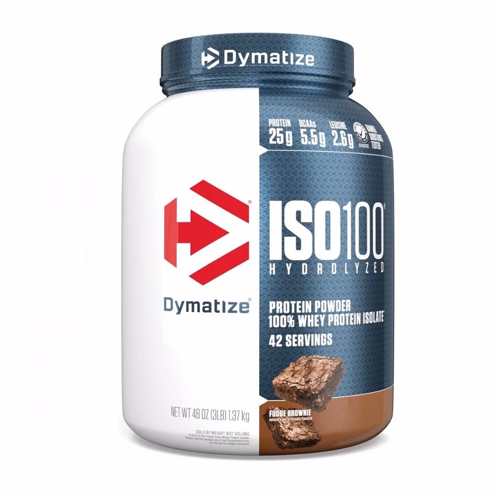 Dymatize ISO 100 Whey Fudge Brownie 3lb 1