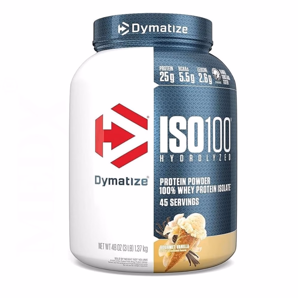 Dymatize ISO 100 Whey Zero Carb Gourmet Vanilla 3lb