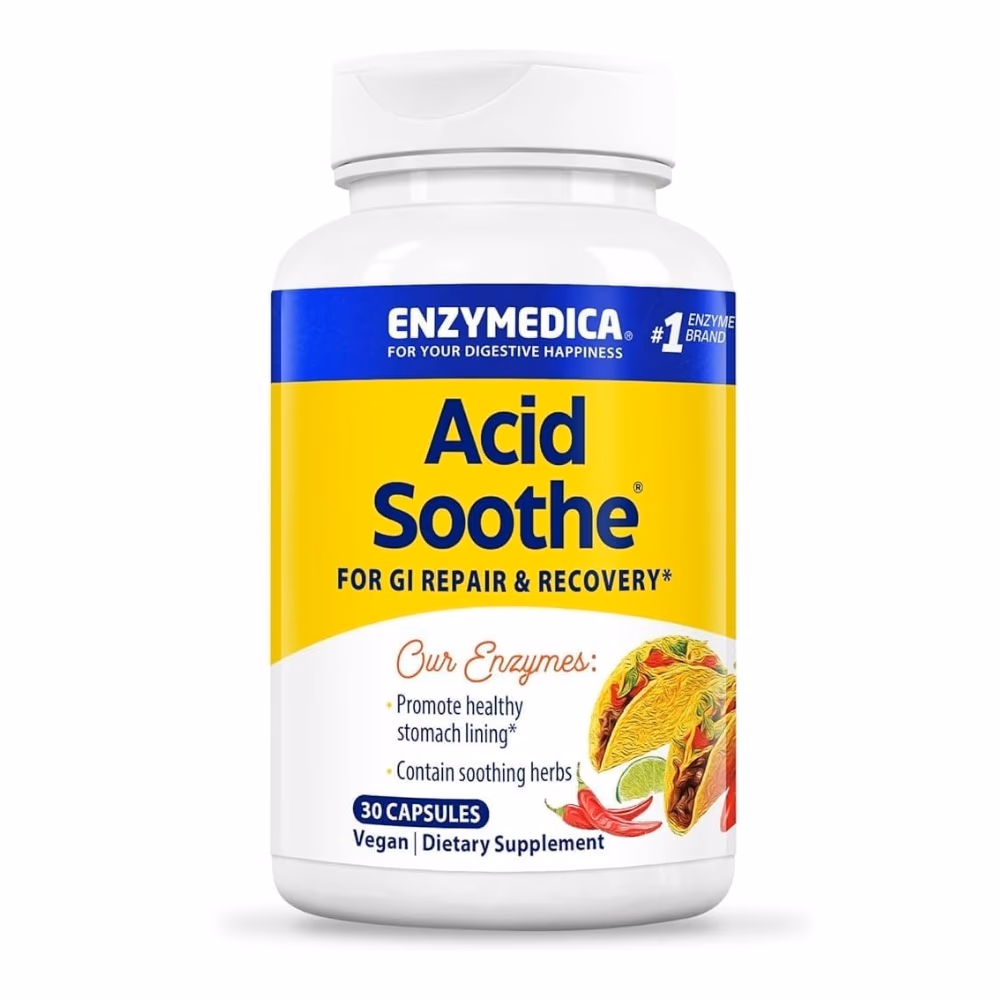 Enzymedica Acid Soothe 30 Capsules 1