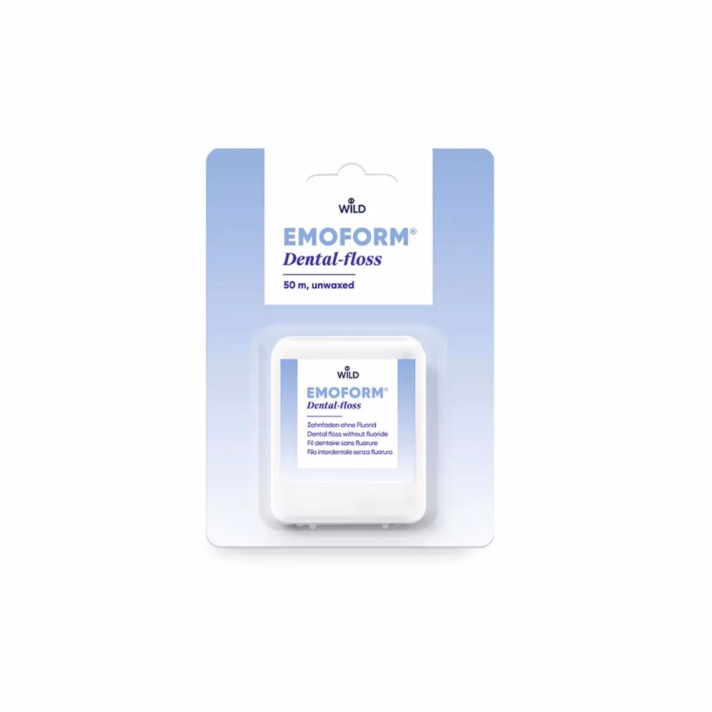 Emoform Dental Floss Unwaxed 50m 1