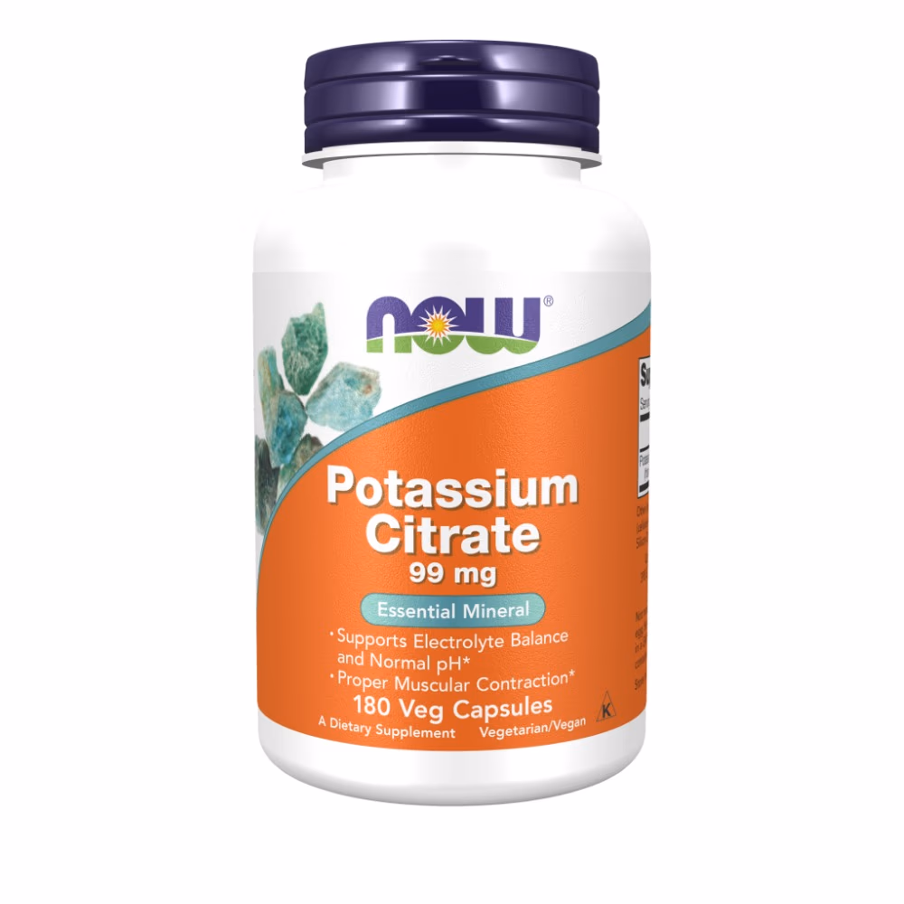 Now Potassium Citrate 99mg 180 Veg Caps