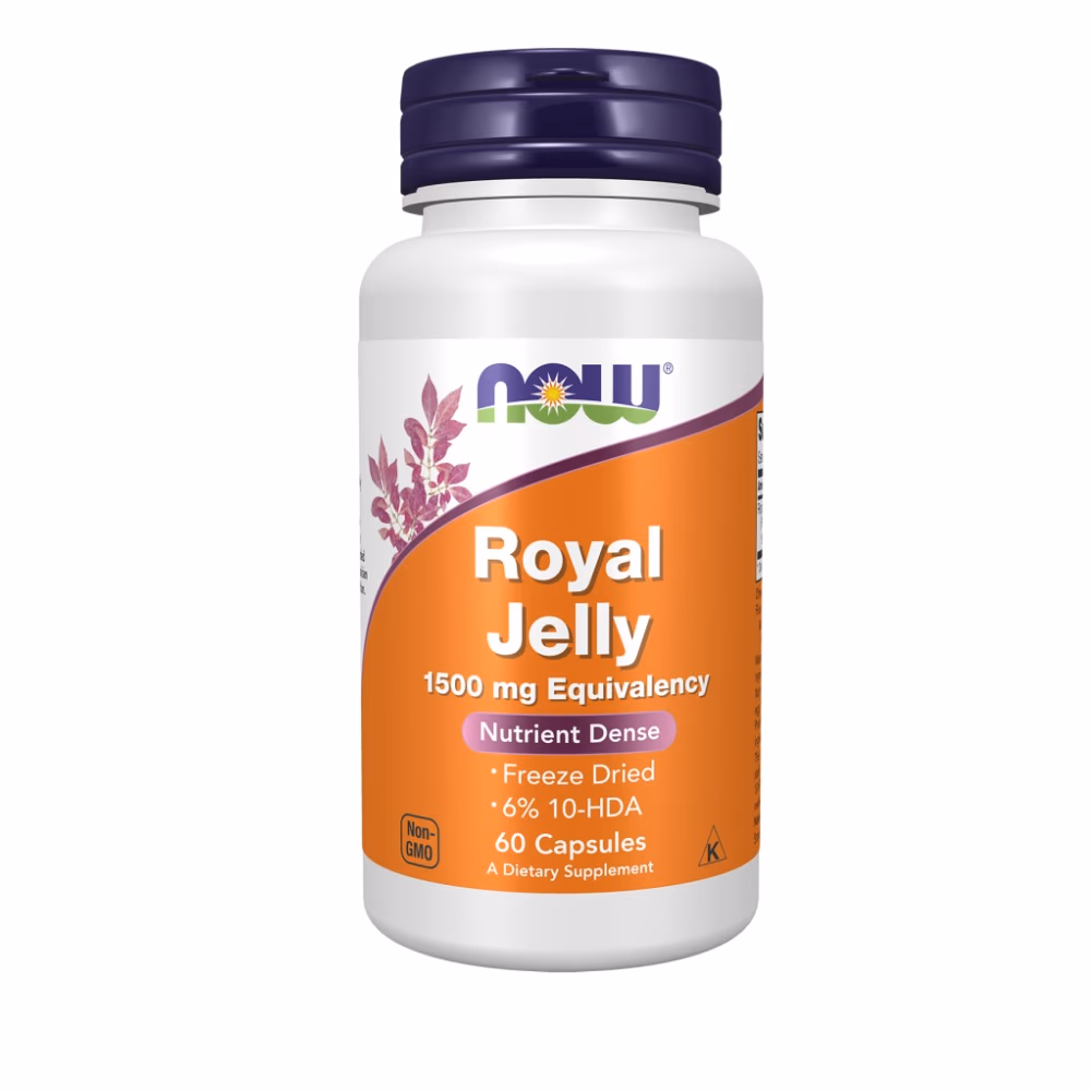 Now Royal Jelly 1500mg 60 Veg Capsules