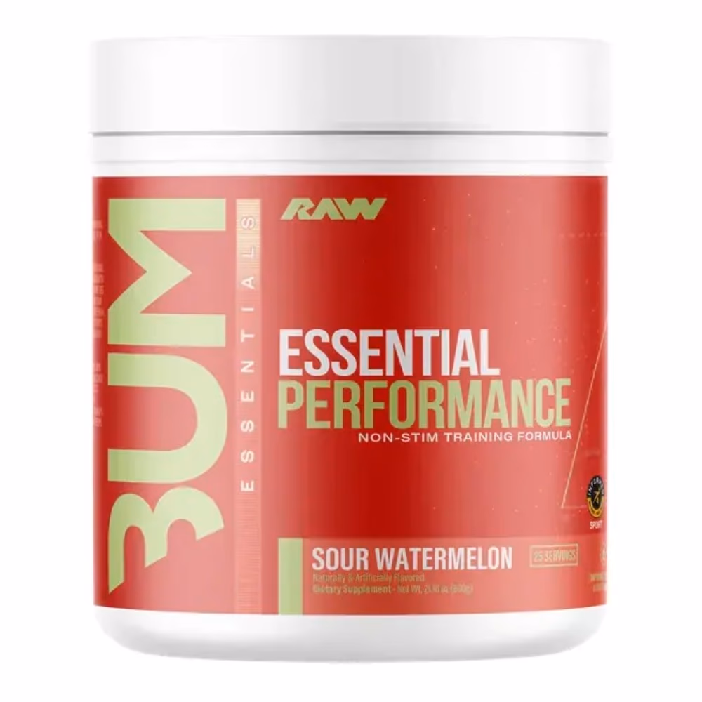 Raw Bum Essential Performance Pre-Workout - Sour Watermelon Flavor