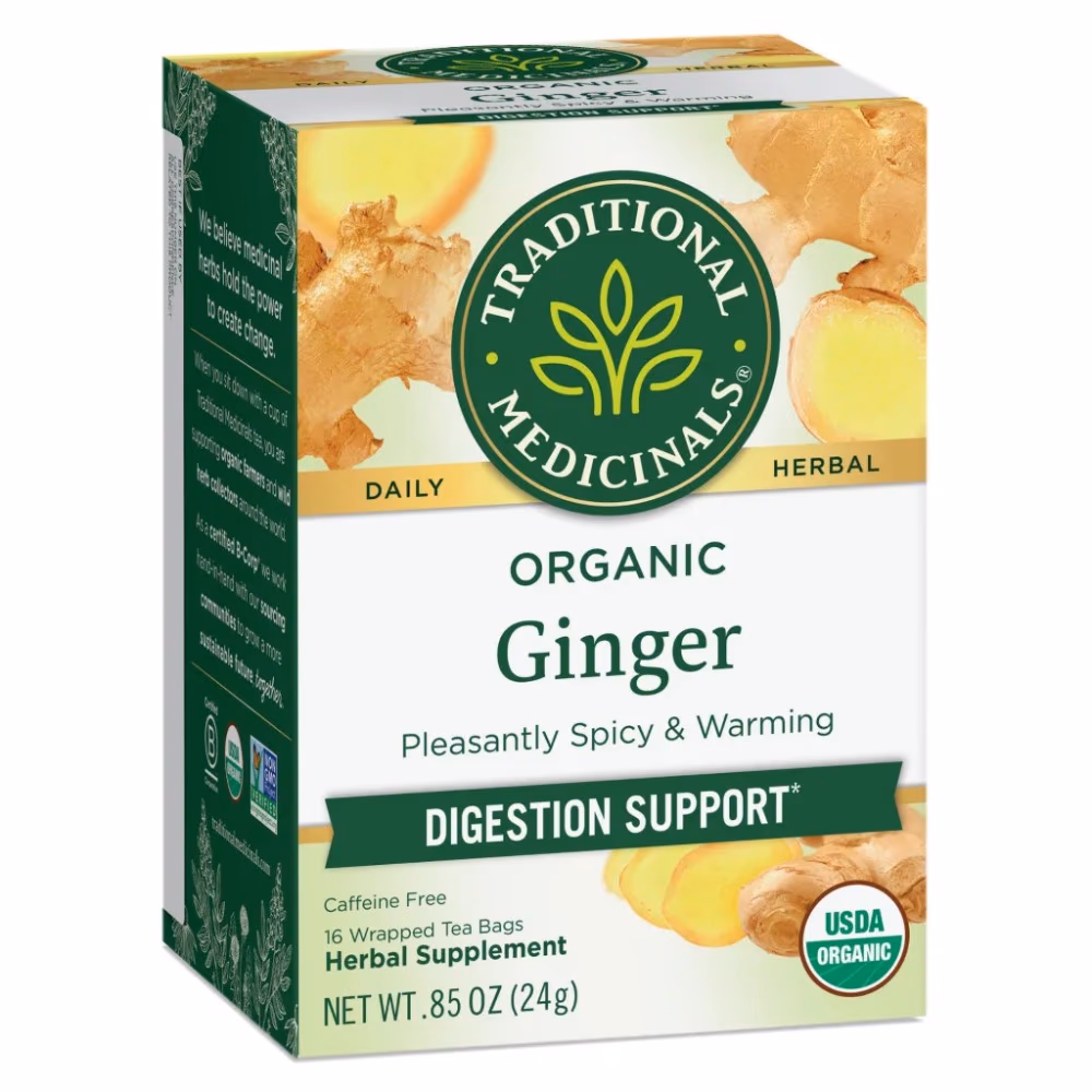 Traditional Organic Ginger Herbal Tea Bags 16s