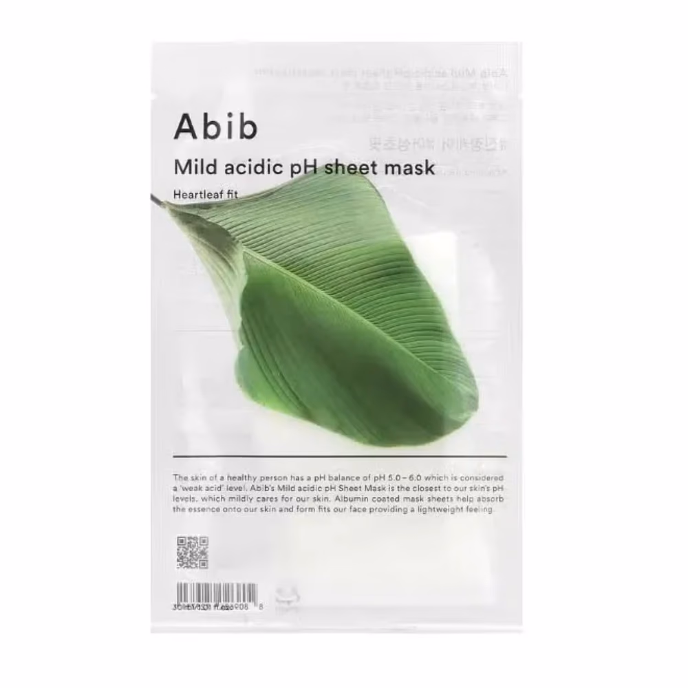 Abib Heartleaf Fit Mild Acidic pH Sheet 5 Masks