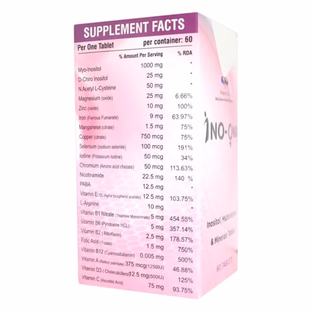 INO OVA Inositol 60 Tablets 3