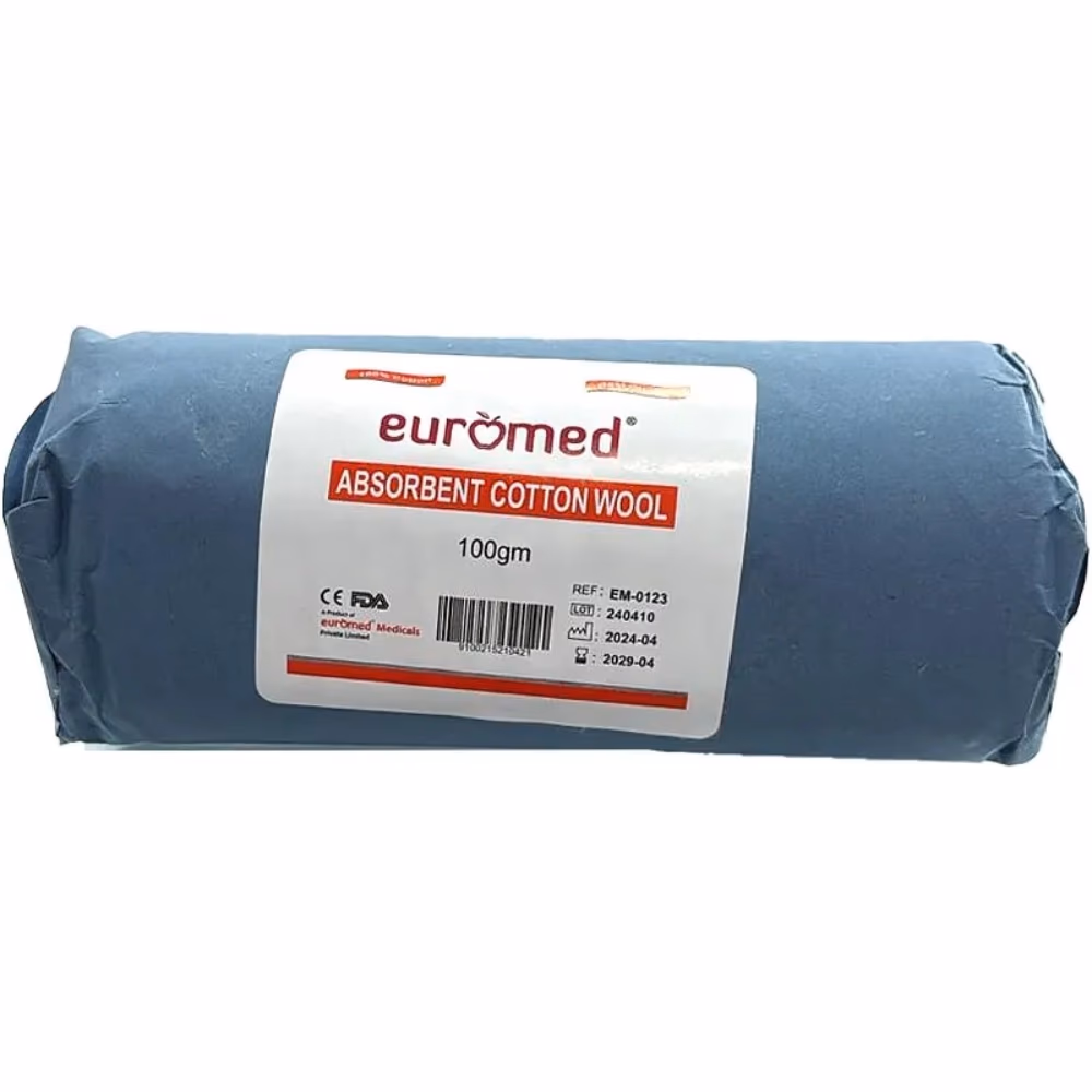 Euromed Absorbent Cotton 100g 1