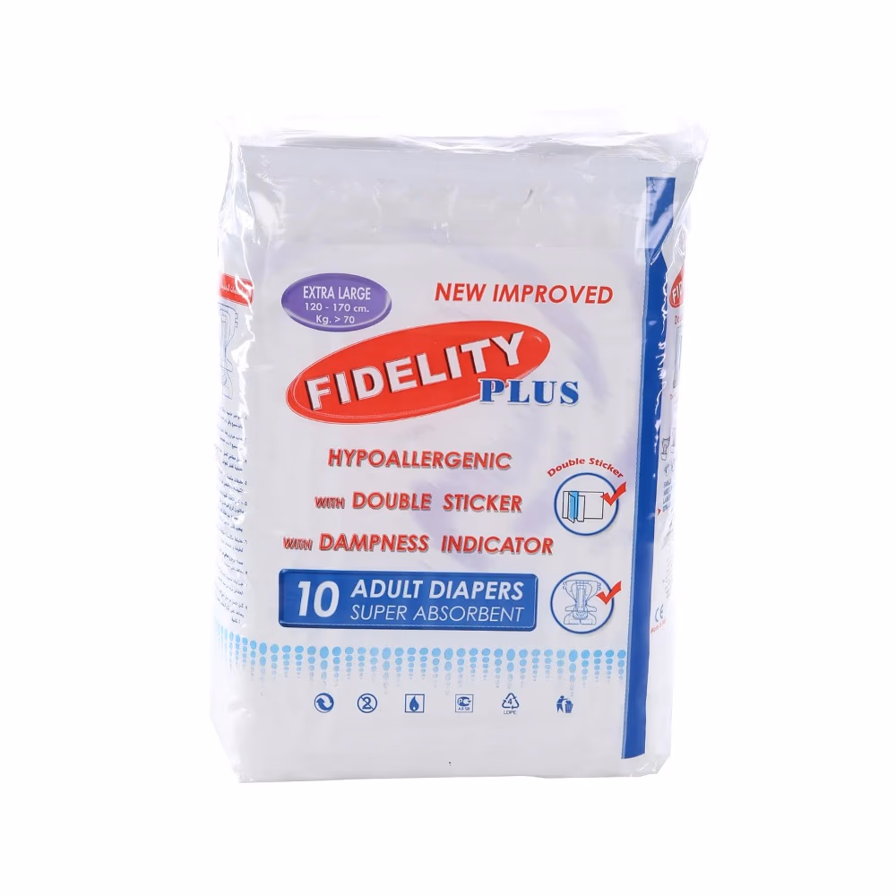 Fidelity Plus Adult Diaper – Extra Large (10 Pieces)