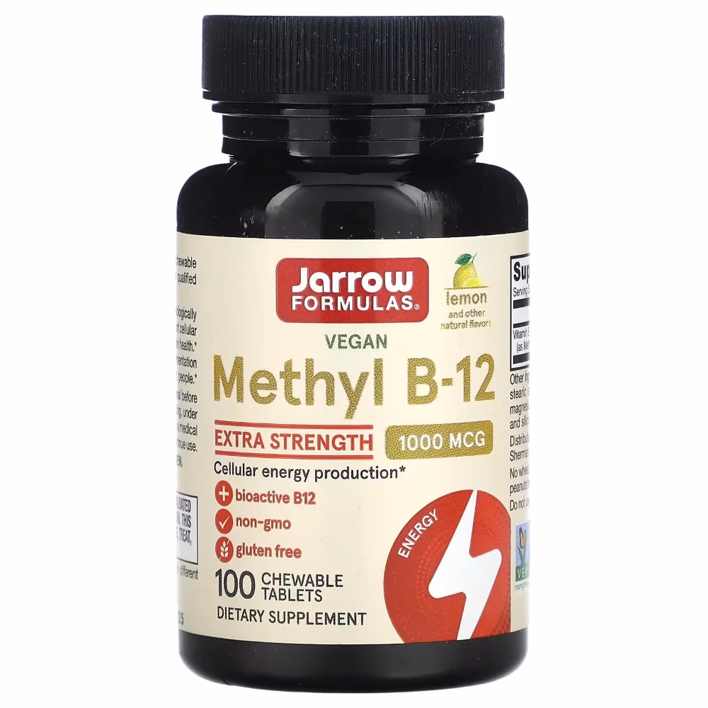 Jarrow Methyl B-12 & Methyl Folate 100 Tablets 1