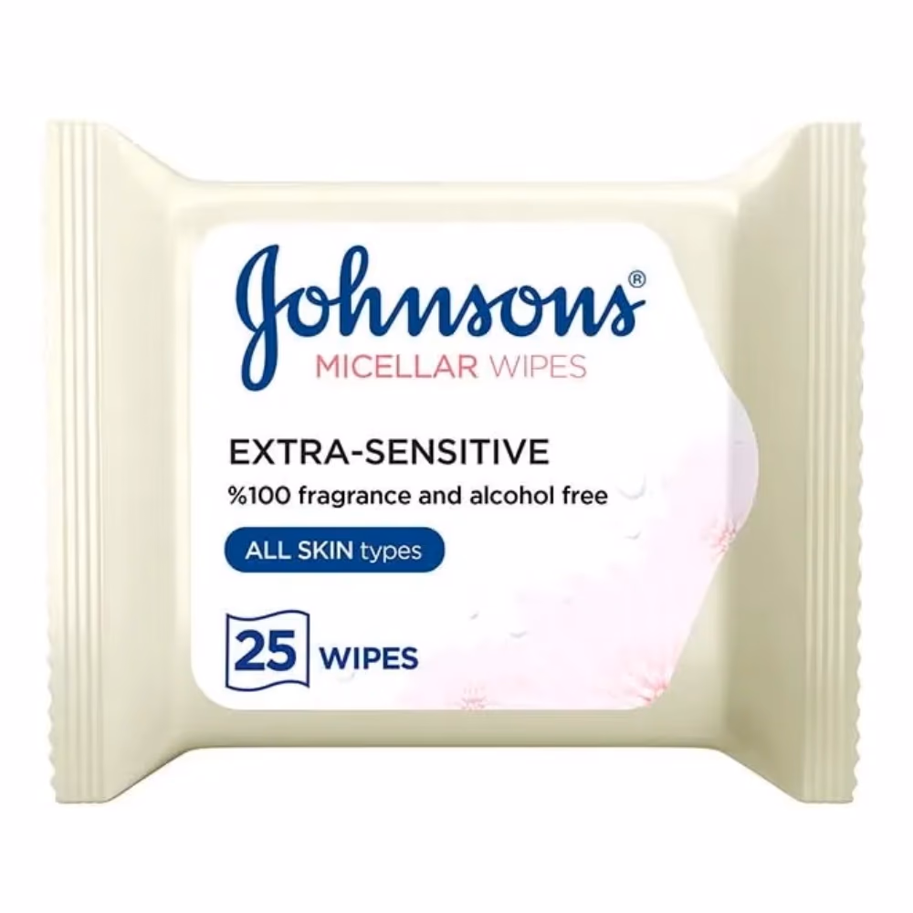 JOHNSON'S Micellar Wipes All Skin 25s
