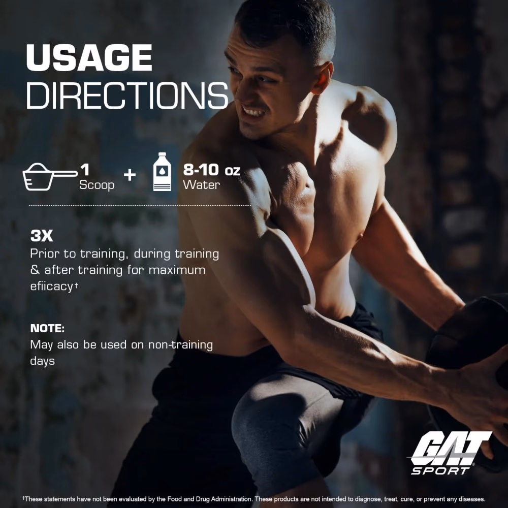 GAT Flex EAA Hydration Blue Razz 30S 4