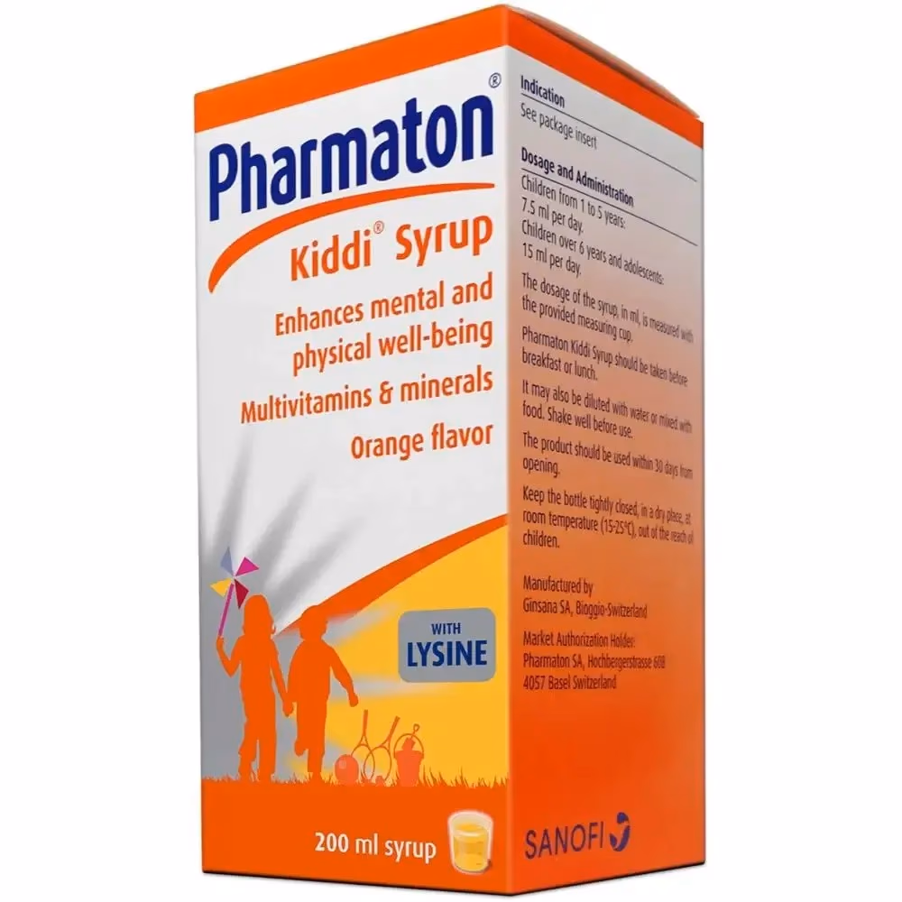 KIDDI PHARMATON SYRUP 200ML 1