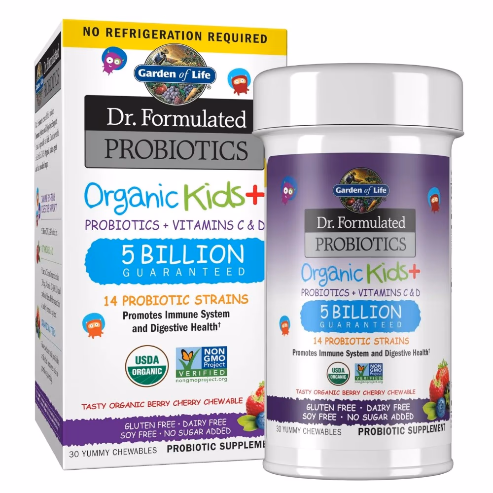 Garden of Life Dr. Formulated Probiotics Organic Kids+ 5B 30 Chewables - Berry Cherry