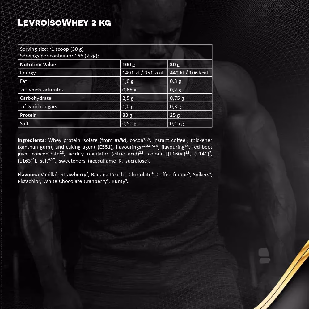 Kevin Levrone Levro Iso Whey Coffee Frappe 2KG 2