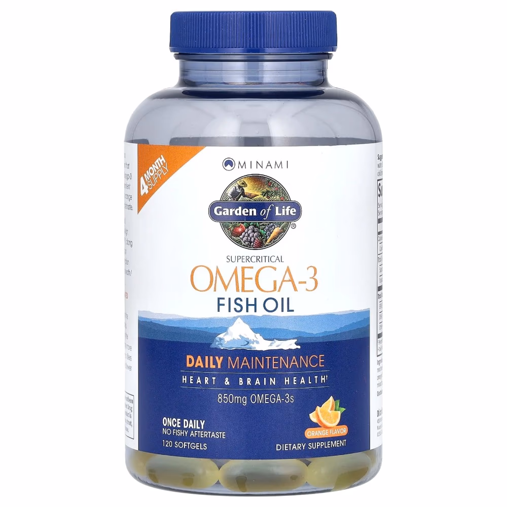 Garden of Life Omega-3 Fish Oil Orange 120 Softgels