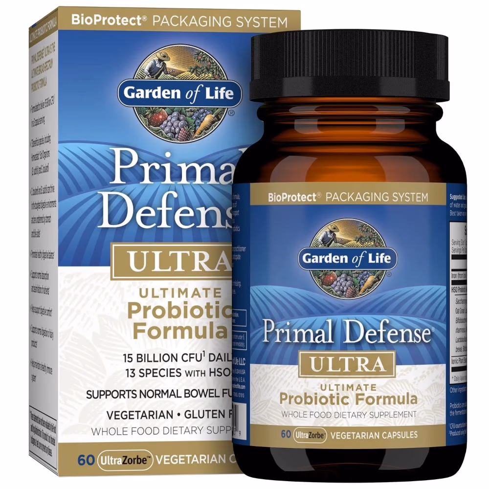 Garden of Life Primal Defense Ultra Probiotic 60 Vegetarian Capsules 1