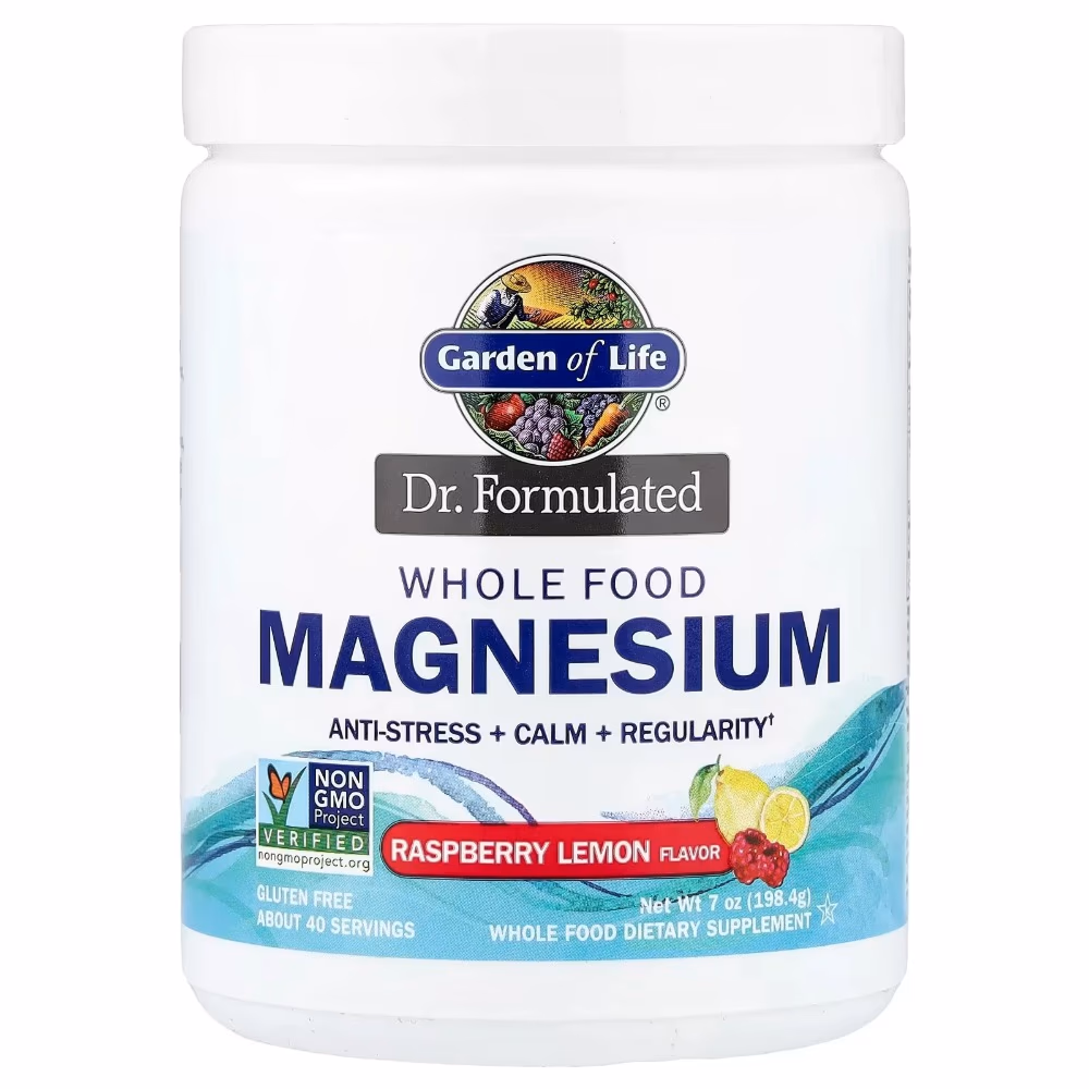 Garden of Life Whole Food Magnesium 198g Raspberry Lemon