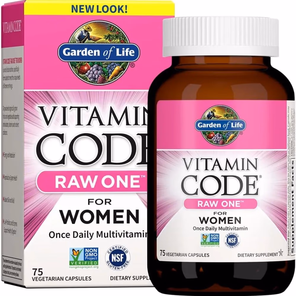 Garden of Life Vitamin Code Raw One for Women 75 Vegetarian Capsules