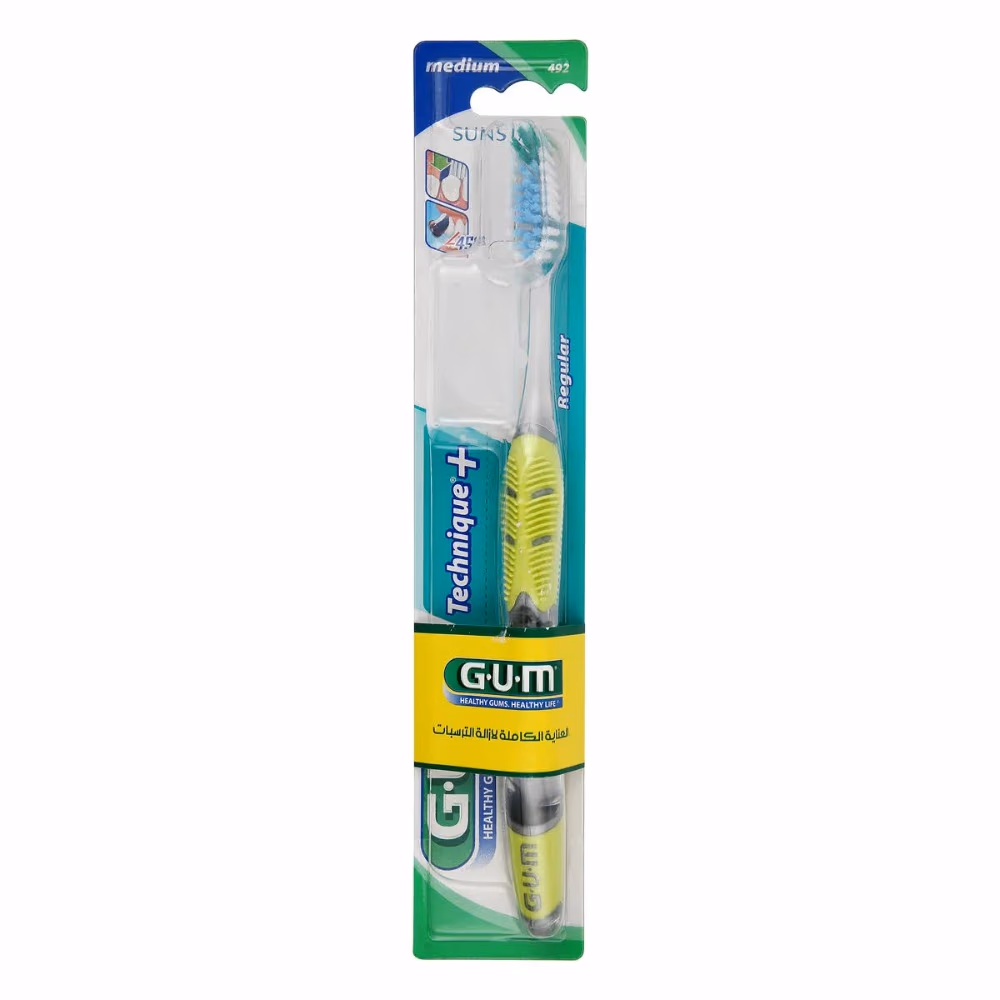 GUM Toothbrush 492 Technique+ Medium Regular
