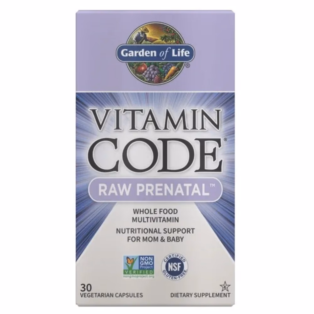  Garden of Life Vitamin Code Raw Prenatal 30 Vegetarian Capsules 1