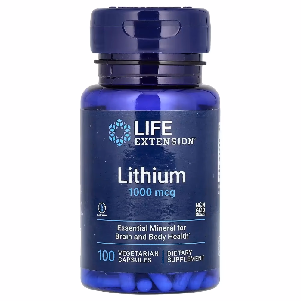 Life Extension Lithium 1000mg 100 Veg Capsules