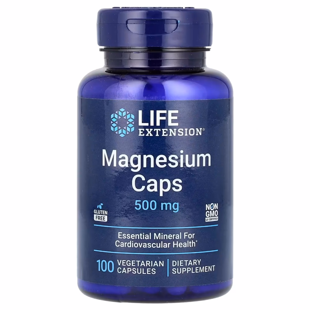 Life Extension Magnesium 500mg V Capsules 100s