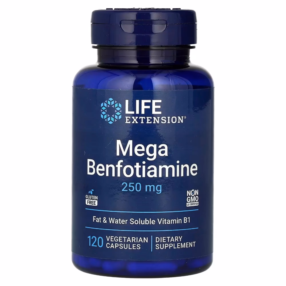 Life Extension Mega Benfotiamine 250mg 120 Veg Caps 1