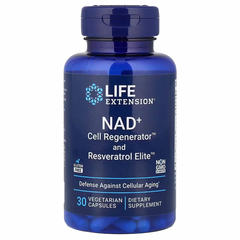 LIFE EXT NAD+ Cell Reg+Resveratrol Elite 30 Caps