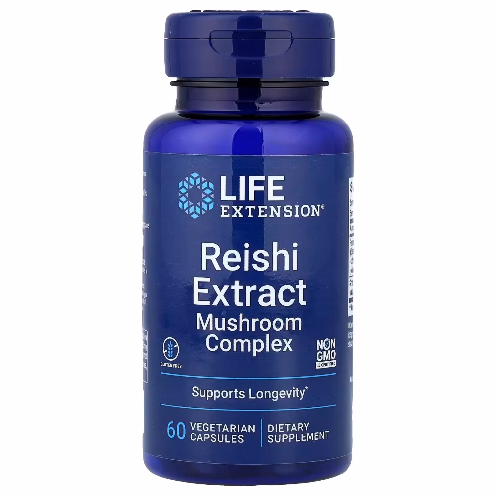  Life Extension Reishi Extract Mushroom Complex 60 Veg Capsules 1