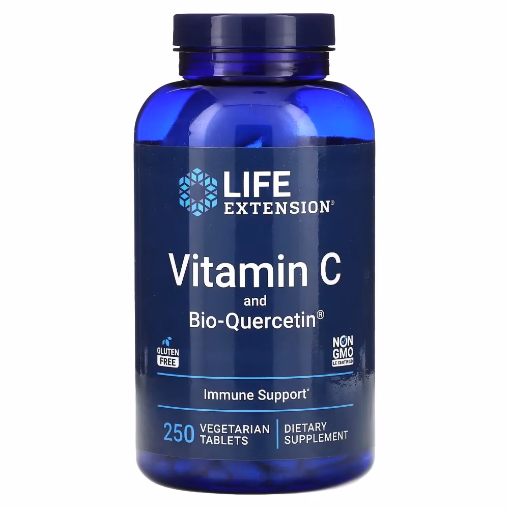 Life Extension Vitamin C with Bio-Quercetin 250 Vegetarian Capsules 1