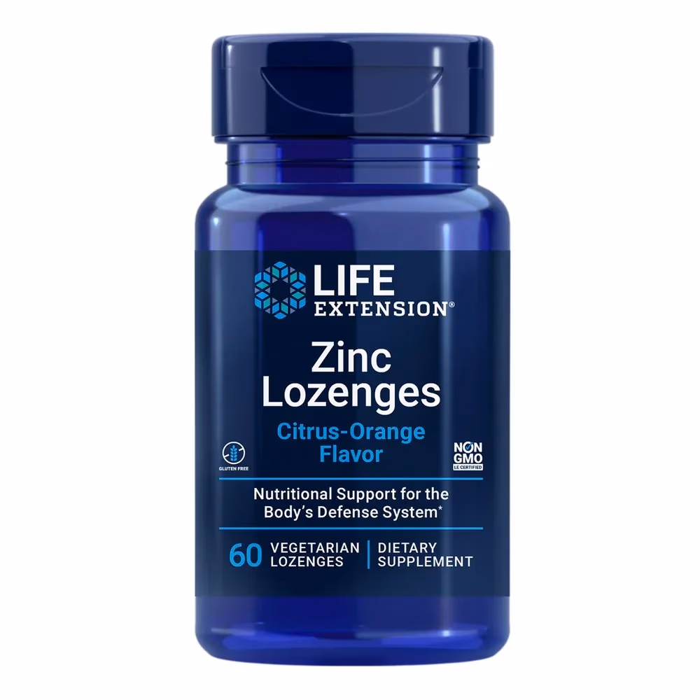 Life Extension Zinc 60 Lozenges Citrus
